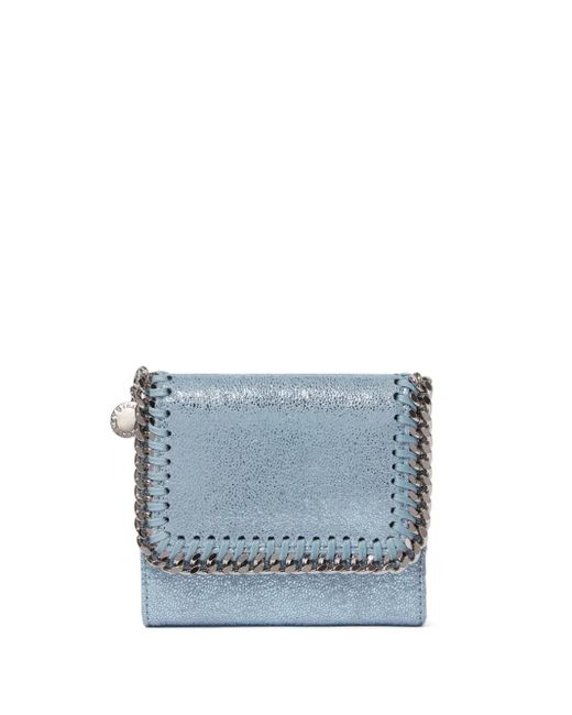 Cartera con ribete de cadena Stella McCartney de color Blue