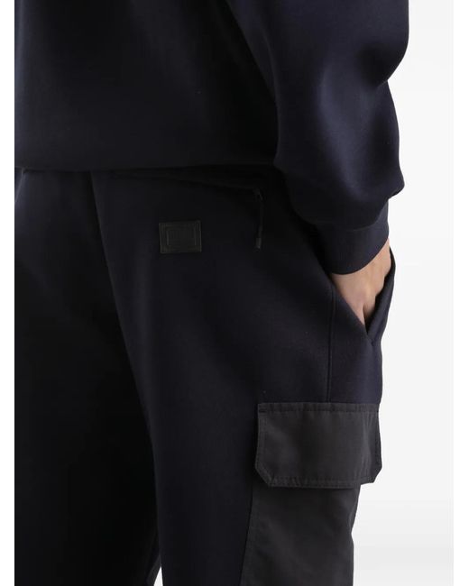 Dolce & Gabbana Blue Double-Faced Track Pants for men