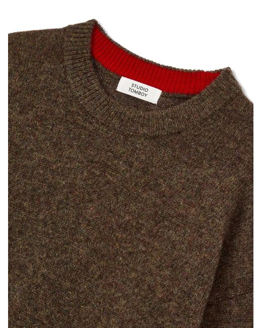 Studio Tomboy X クルーネック セーター Brown
