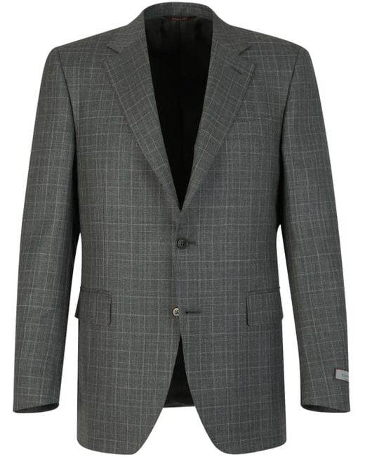 Canali Black Checked Blazer for men