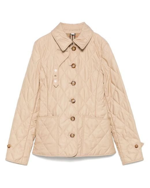 Burberry Gewatteerd Jack in het Natural