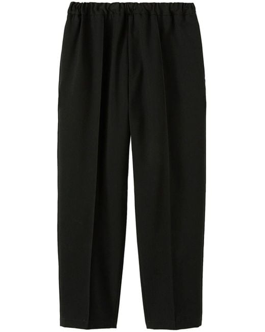 Pantaloni con vita elasticizzata di Jil Sander in Black da Uomo