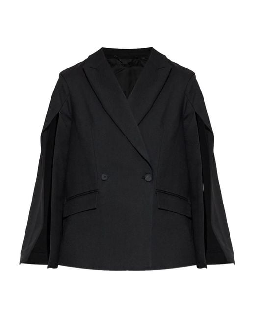 AllSaints Black Double-Breasted Blazer