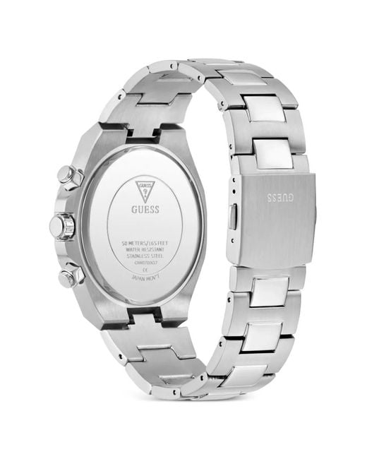 Guess White Equity 44Mm Watch for men