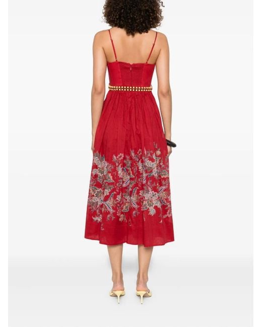 Zimmermann コットン ドレス Red