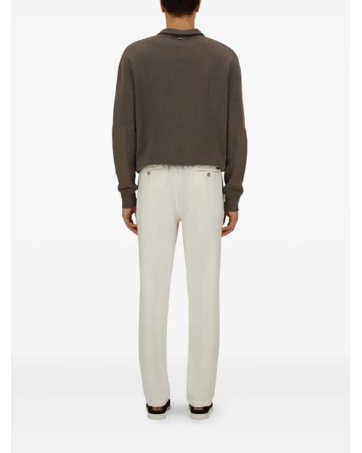 Herno White Resort Trousers for men
