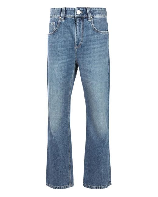Brunello Cucinelli Blue Contemporary Square Jeans