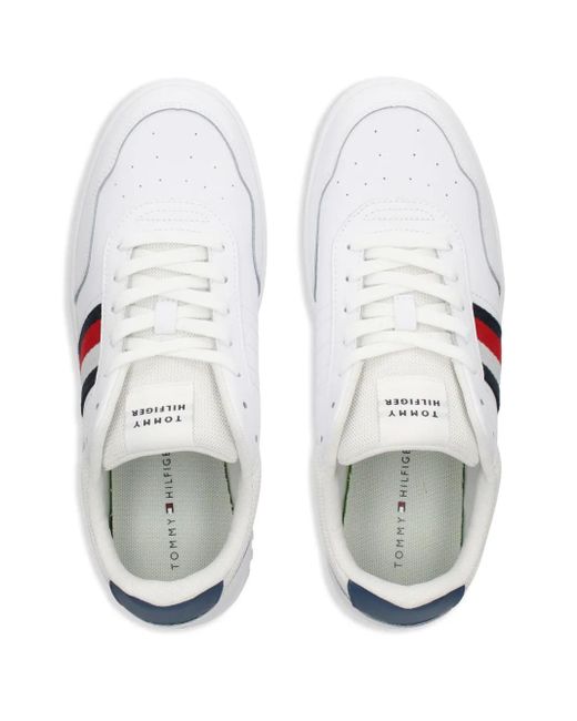 Tommy Hilfiger White Basket Core Sneakers for men