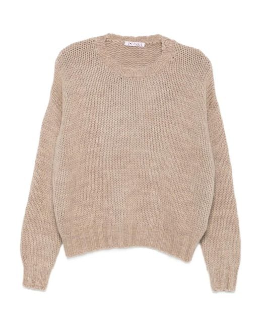 Liska Natural Pullover Mit Zopfmuster