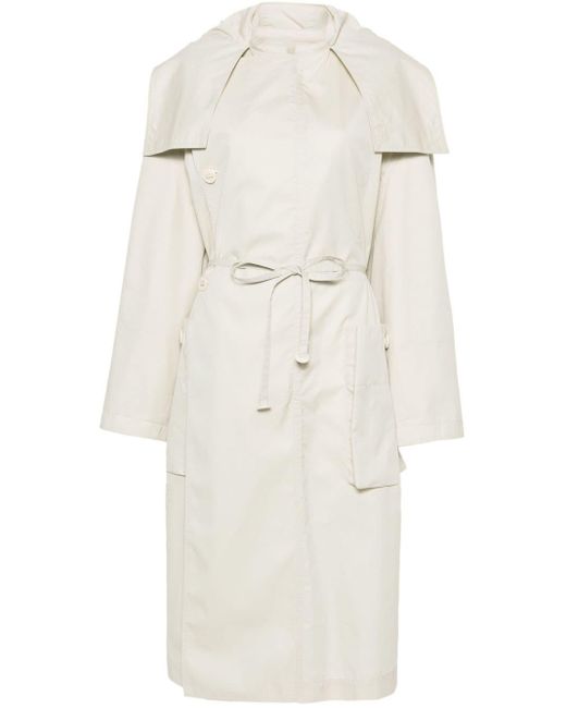 Lemaire Neutral Oversize-flap Trench Coat - Women's - Cotton
