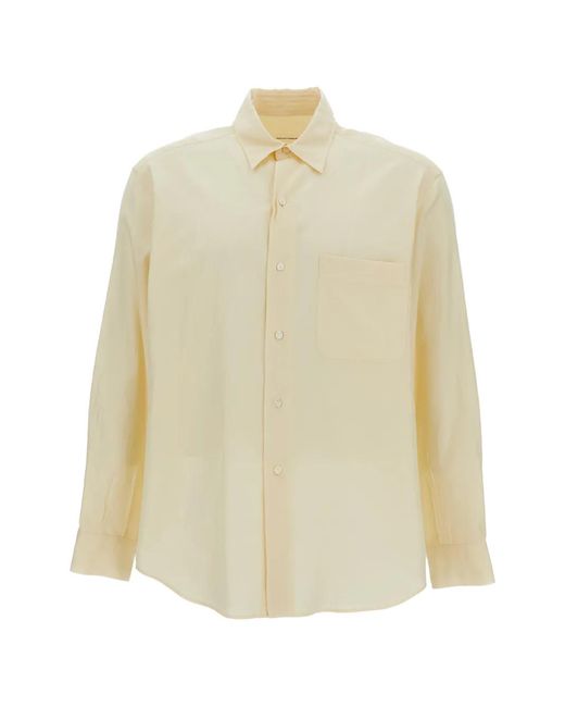 Kaptain Sunshine White Classic-Collar Shirt for men
