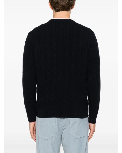 Lacoste Blue Cable-Knit Sweater for men
