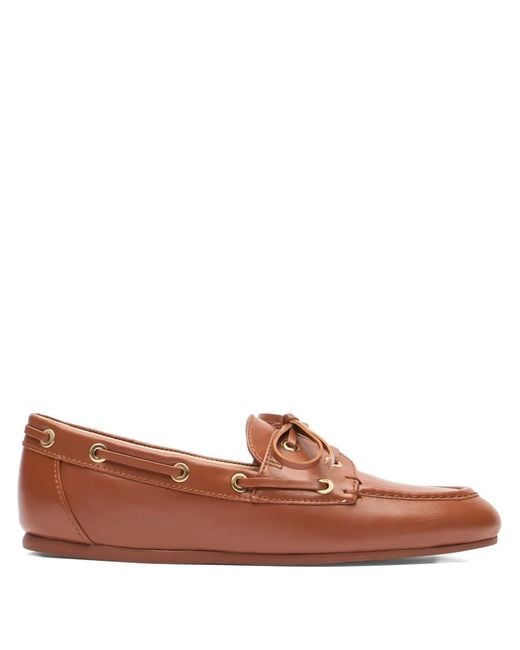 Stuart Weitzman Brown Tinsley Loafers