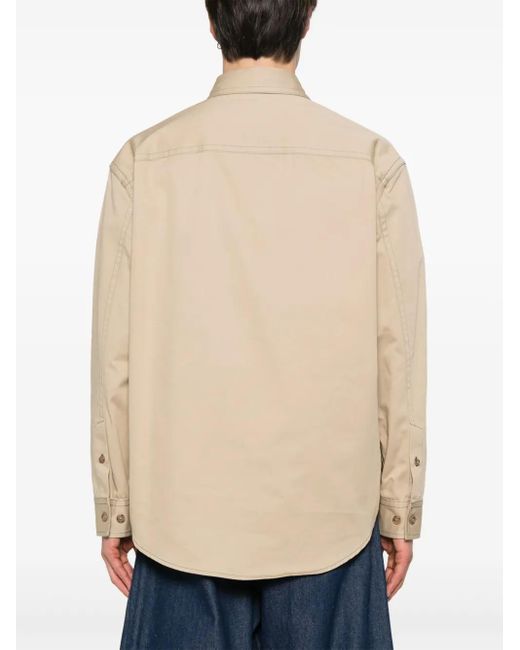 Camicia Stitch Cotgab di Off-White c/o Virgil Abloh in Natural da Uomo