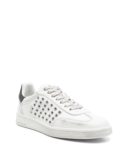 DSquared² White Boxer Sneakers for men