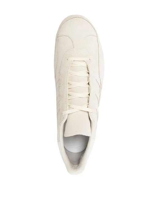 Y-3 White Gazelle Low-Top Sneakers