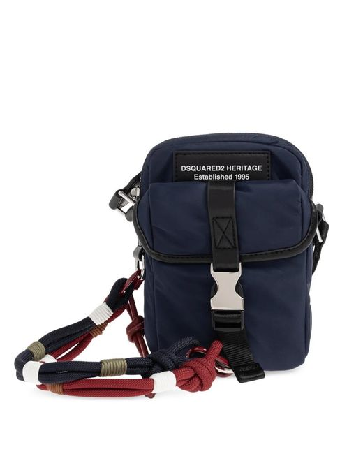 DSquared² Blue Heritage Shoulder Bag for men