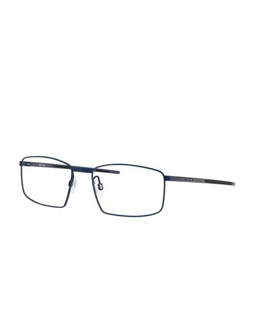 Oakley Blue Burrow Rectangle-Frame Glasses