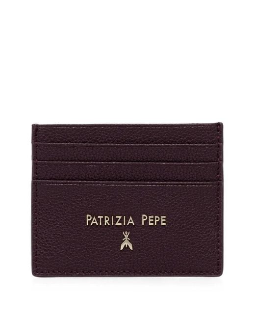 Patrizia Pepe Purple Leather Cardholder