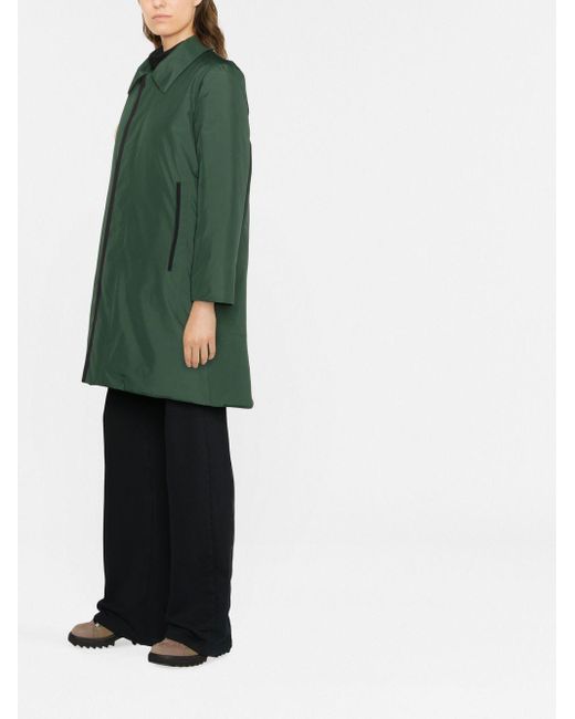 Save The Duck Recycled-polyester Hooded Raincoat in Green | Lyst Canada