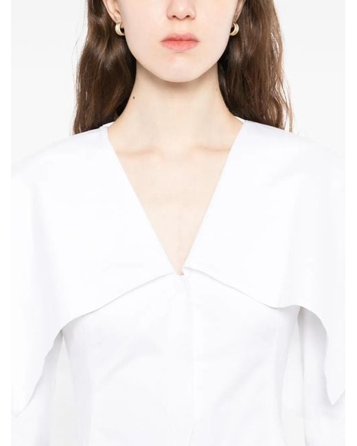 A.W.A.K.E. MODE White V-Neck Jacket