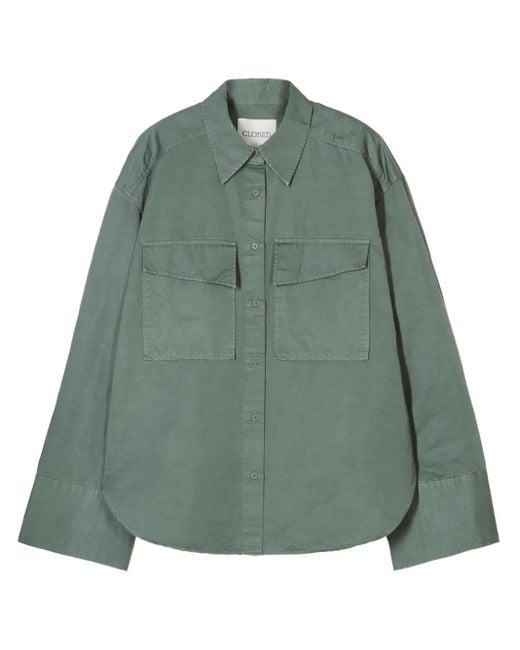 Camicia Utility di Closed in Green