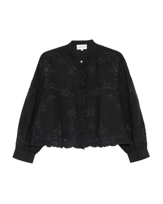 Antik Batik Black Carmina Bluse