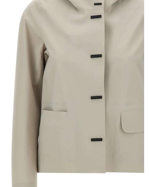 Rrd White Montecristo Hooded Button Jacket