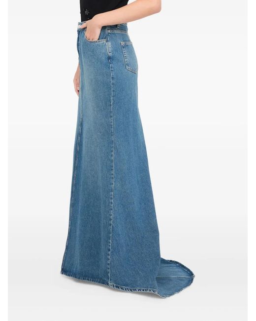 ONLY ONLSIRI FRONT SLIT SKIRT - Jupe en jean - black denim/denim noir
