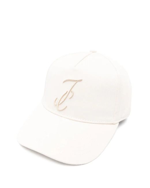 メンズ Jacob Cohen ロゴ キャップ White