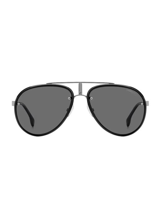 Carrera Gray Pilot-Frame Sunglasses