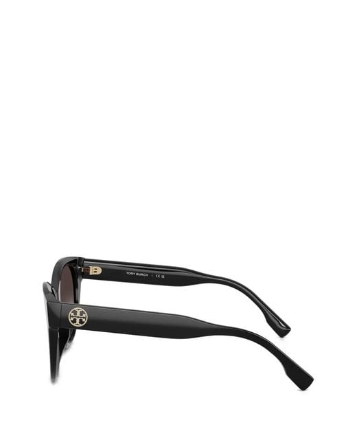 Tory Burch Black Double T Phantos-Frame Sunglasses