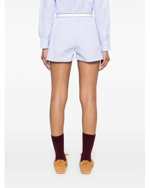 Short À Bande Logo Sporty & Rich en coloris White