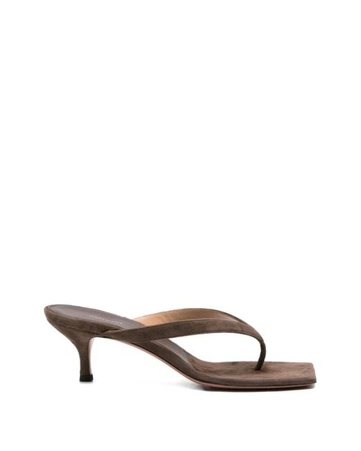 Castagna White Clarice Suede Sandals