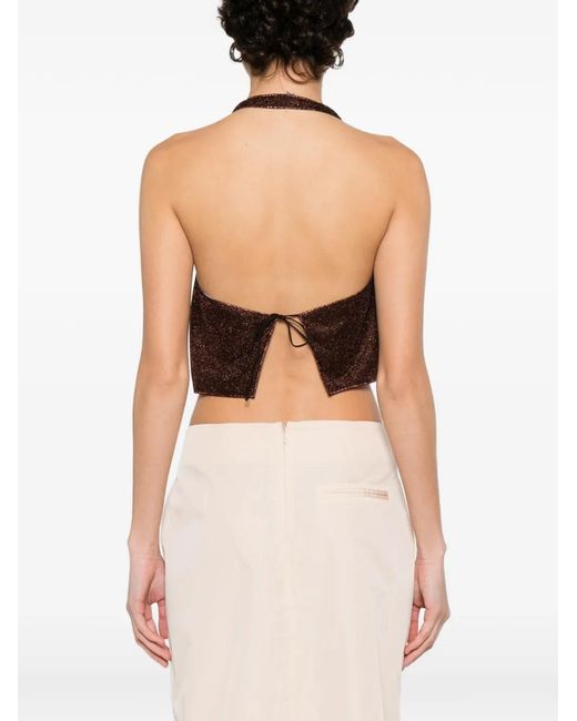 Oseree Brown Lumiere 90S Top