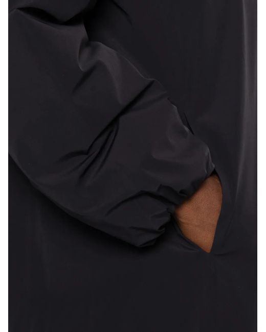Rrd Black Hooded Oversized Jacket