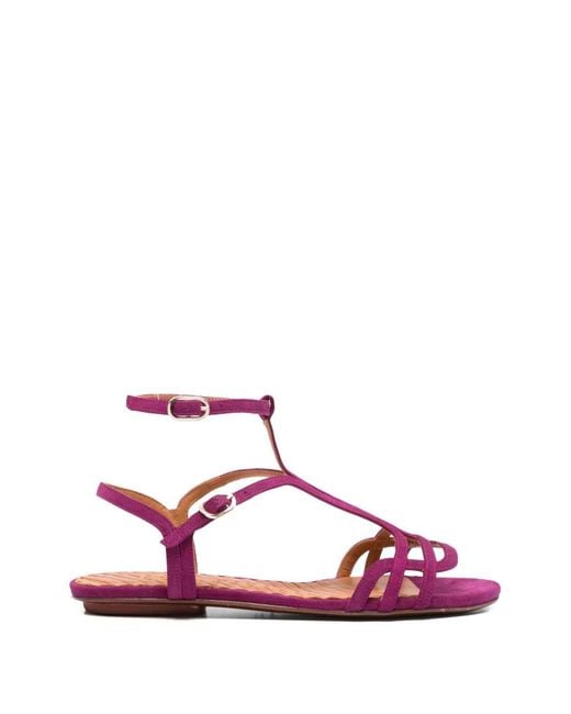 Chie Mihara Pink Yale Flat Sandals