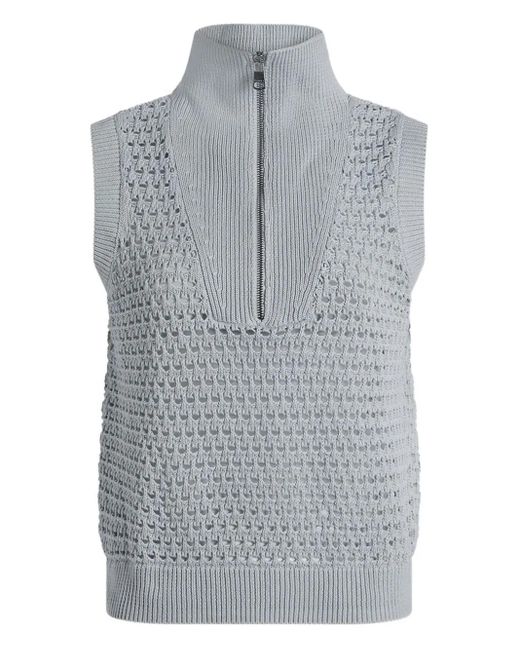 Varley ハーフジップ ニットベスト Gray