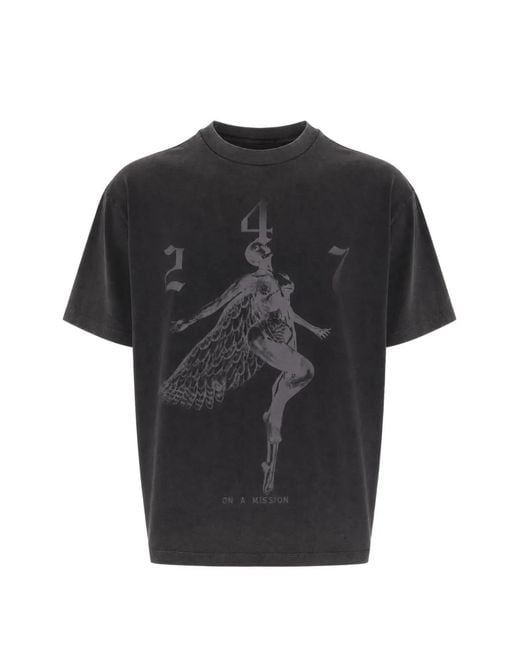 REPRESENT 247 Black 247 Fallen Angel T-Shirt for men