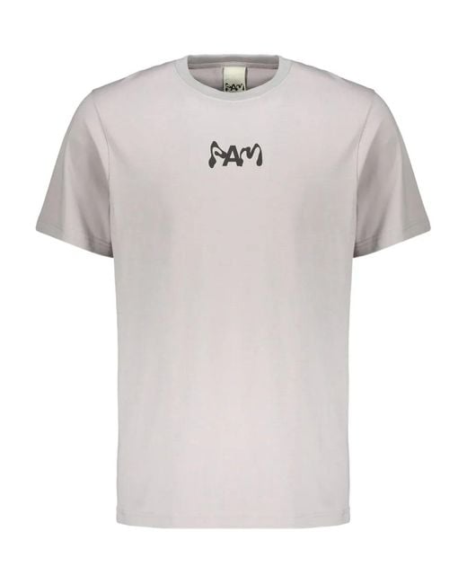 Perks And Mini White Eye-Print Logo Cotton T-Shirt