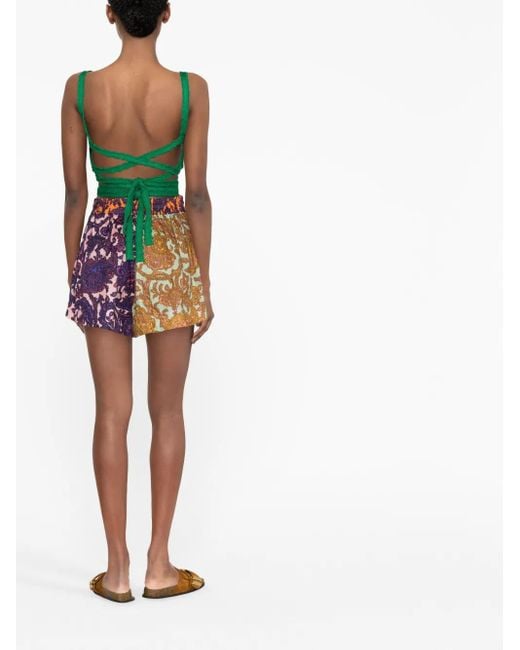 Alanui Green Palm Springs Knitted Top