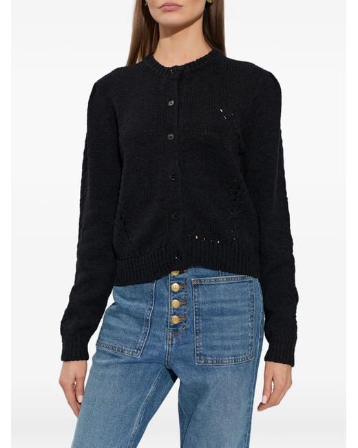 Ulla Johnson Blue Button Knitted Cardigan