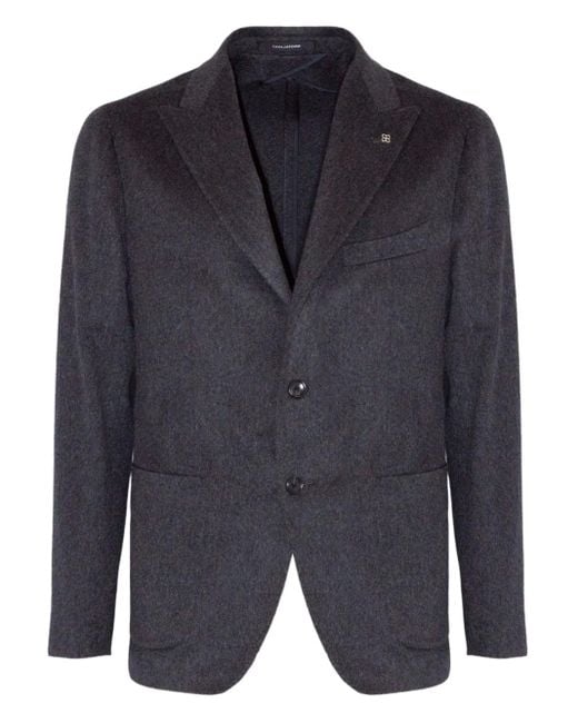 Tagliatore Blue Button Pin Blazer for men