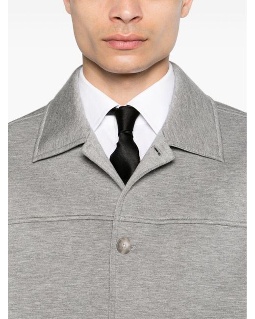 Surchemise chinée en jersey Neil Barrett pour homme en coloris Gray