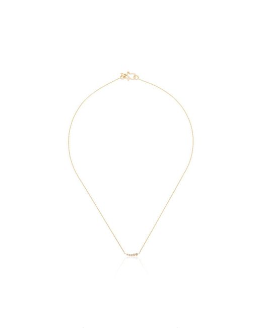 Sophie Bille Brahe White 18kt Yellow Gold Lune Diamond Necklace