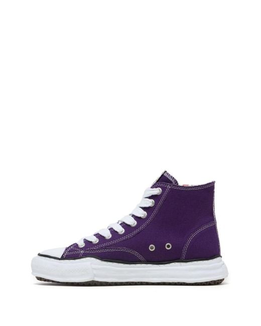 Maison Mihara Yasuhiro Peterson Og Sole Canvas Sneakers in het Purple