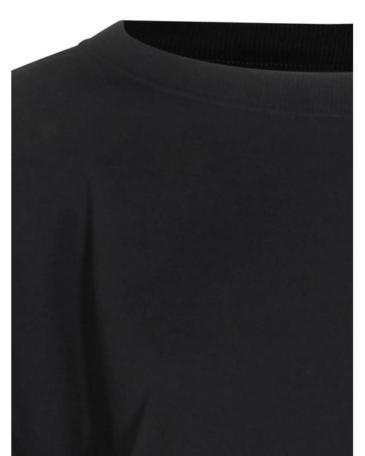 Thom Krom Black Cuffed Cropped Sweatshirt