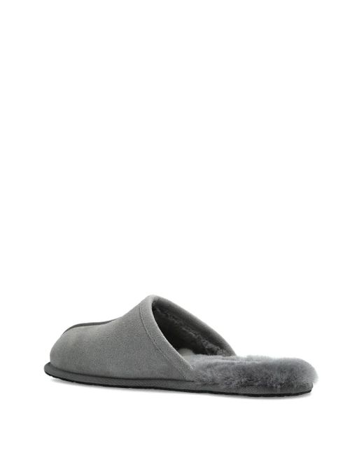 Ugg Gray Suede Sheepskin Slippers for men