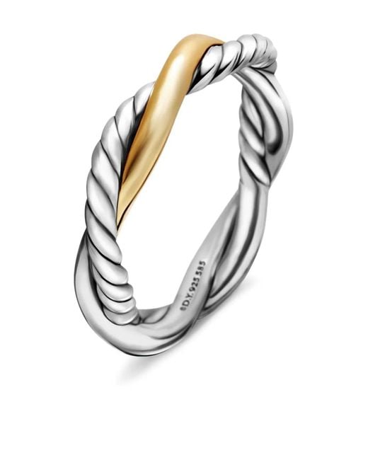David Yurman White 14Kt Petite Infinity Band Ring (4Mm)