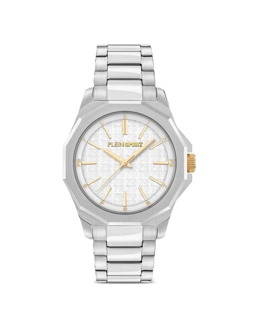 Philipp Plein White Montre Octagonal